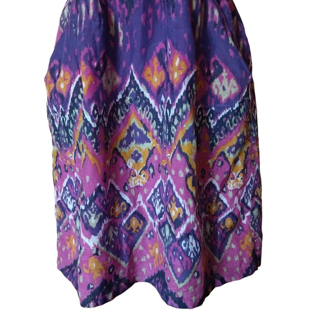 Charlie Jade Strapless Purple Multi-Color Mini Dress Size XS Party Vacation - Picture 3 of 5